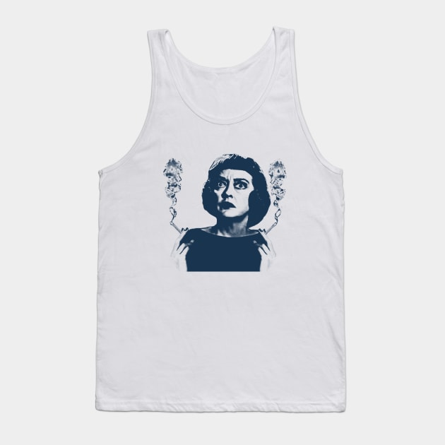 Bette Double Smoking - Blue Vintage Color Tank Top by Campfire Classic